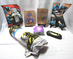 lot 14 image: Batman collection, The Dark Knight Trilogy and the Orginal TV series collection DVD sets, Batman fabric, and more as shown