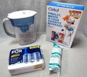 lot 15 image: Pur water filters and pitcher, plus Cirkul natural flavor water kit