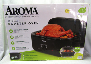 lot 23 image: Aroma 18 quart roaster oven - NIB