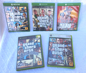 lot 288 image: Xbox video game discs as shown, includes Grand Theft Auto, Red Dead Redemption