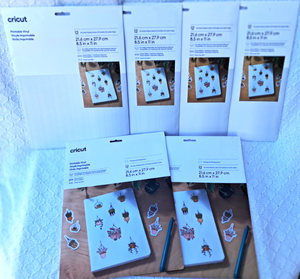 lot 273 image: Cricut Printable vinyl, 6 packs