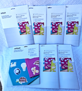 lot 272 image: Cricut Printable sticker paper, 7 packs