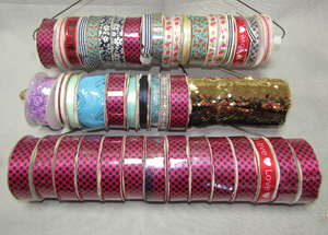 lot 44 image: Assorted rolls of craft ribbons