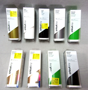 lot 268 image: Cricut Smart vinyl permanent & removable, 9 rolls