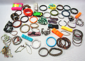 lot 244 image: Assorted fashion bracelets