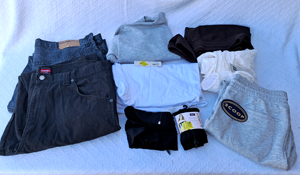 lot 219 image: Wrangler jeans, Scoop shorts and more name brand clothing as shown