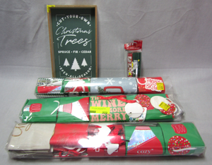 lot 222 image: Christmas gift wrap and bags plus as shown