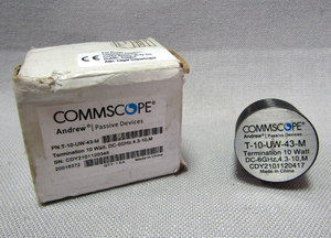lot 210 image: CommScope 0-6000 MHz Termination Load 10 W 4.3-10M (T-10-UW-43-M)