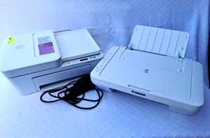 lot 199 image: HP Deskjet 4200e series & Canon Pixma printers