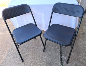 lot 189 image: Folding chairs 2 count