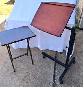 lot 188 image: Adjustable work table and foldable utility table