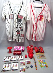 lot 93 image: Disney collectibles including, Mickey & Winnie the Pooh jerseys, watches, decals, fabric and more as shown