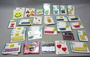 lot 103 image: Assorted sew on and iron on patches, letters, statements etc. as shown - All NIB