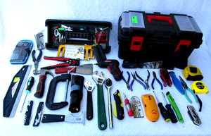 lot 109 image: Assorted tools as shown and tool box