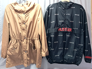 lot 167 image: Hustler and Time and Tru hooded light jackets, sizes XL