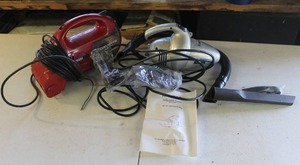 lot 12 image: Euro-Pro X Turbo Hand Vacuum, model EP033. And vintage Eureka Corvette Vac