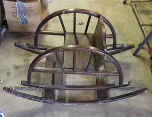 lot 17 image: vintage Teeter Tot childs bouncy rocker,