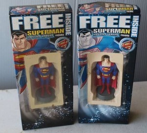 lot 172 image: 2-vintage Superman action figure