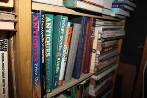 lot 184 image: Shelf full of books see pictures for titles