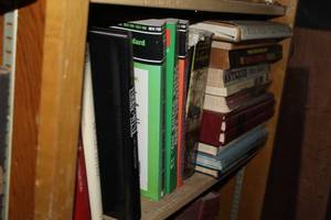 lot 186 image: Shelf full of books see pictures for titles