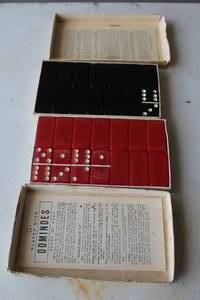 lot 207 image: 2-set of vintage dominoes