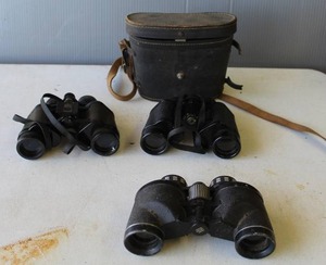 lot 236 image: vintage binoculars, see pictures for details