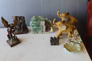 lot 249 image: collection of vintage decorative  figurines  see pictures for details