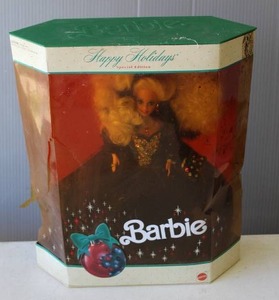 lot 307 image: 1991 Happy Holidays Barbie Doll Special Edition.