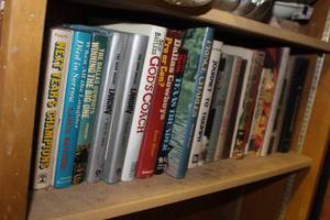 lot 372 image: Shelf full of books see pictures for titles