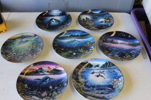 lot 429 image: vintage porcelain collector plates from the Underwater Paradise series