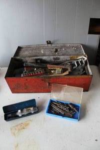 lot 478 image: Tool box full of tools see pictures for details