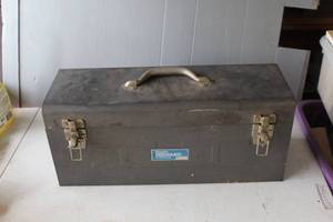 lot 457 image: Tool box with tools see pictures for details