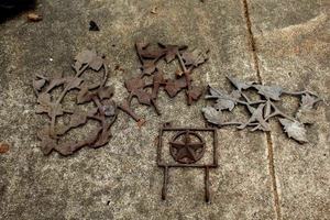lot 528 image: metal wall art