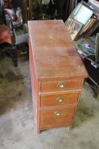 lot 553 image: vintage wooden cabinet solid wood