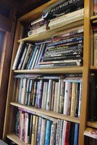 lot 657 image: 4- shelfs of  books thats been locked away for years see pictures for titles