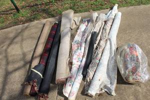 lot 666 image: Rolls of material