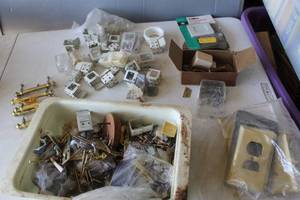 lot 689 image: collection of vintage electrical components and hardware