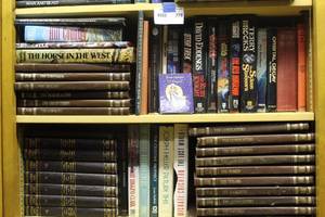 lot 778 image: 2-shelfs of books thats been locked away for years see pictures for titles
