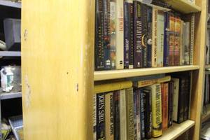 lot 819 image: 2-shelfs of books see pictures for titles thats been locked away for years