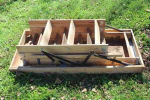 lot 856 image: wooden folding attic ladder
