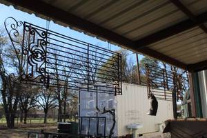 lot 901 image: 2-wrought iron gate (bid is X2)