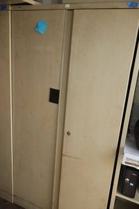 lot 102 image: Hon Metal storage cabinet only - 3x18x6