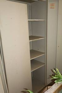 lot 105 image: Hon Metal storage cabinet only - 3x18x6