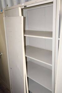 lot 107 image: Hon Metal storage cabinet only - 3x18x6