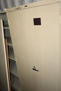 lot 108 image: Hon Metal storage cabinet only - 3x18x6