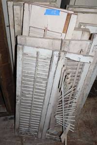 lot 112 image: Vintage wooden shutters