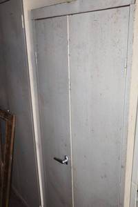 lot 110 image: Metal storage cabinet only - 30x18x6