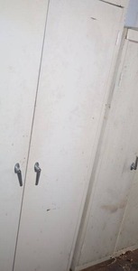 lot 111 image: Metal storage cabinet only - 3x18x66