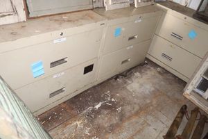 lot 120 image: Three lateral file cabinets - each Approx. 36x18x29