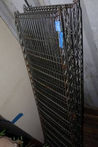 lot 132 image: wire shelf racks 5x18 - 4 total